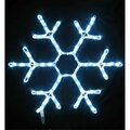 Queens Of Christmas 24 in. Pure White LED Snowflake SF-SNOWF-24-PW